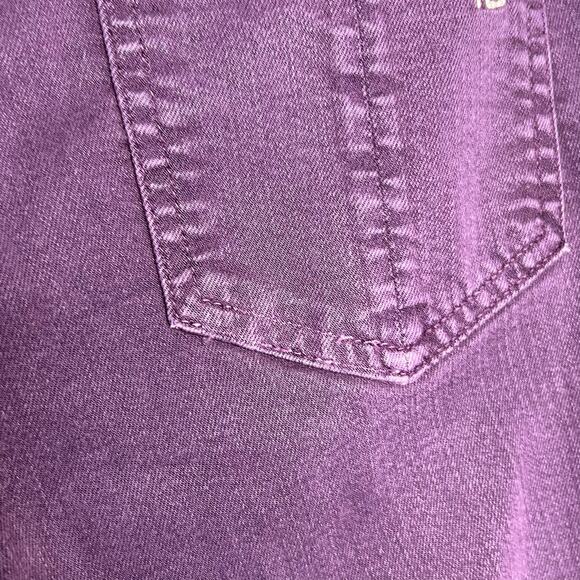 RAG & BONE Womens Zipper Capri Skinny Ankle Jeans Mid Rise Purple Plum Size 27 - Picture 5 of 11